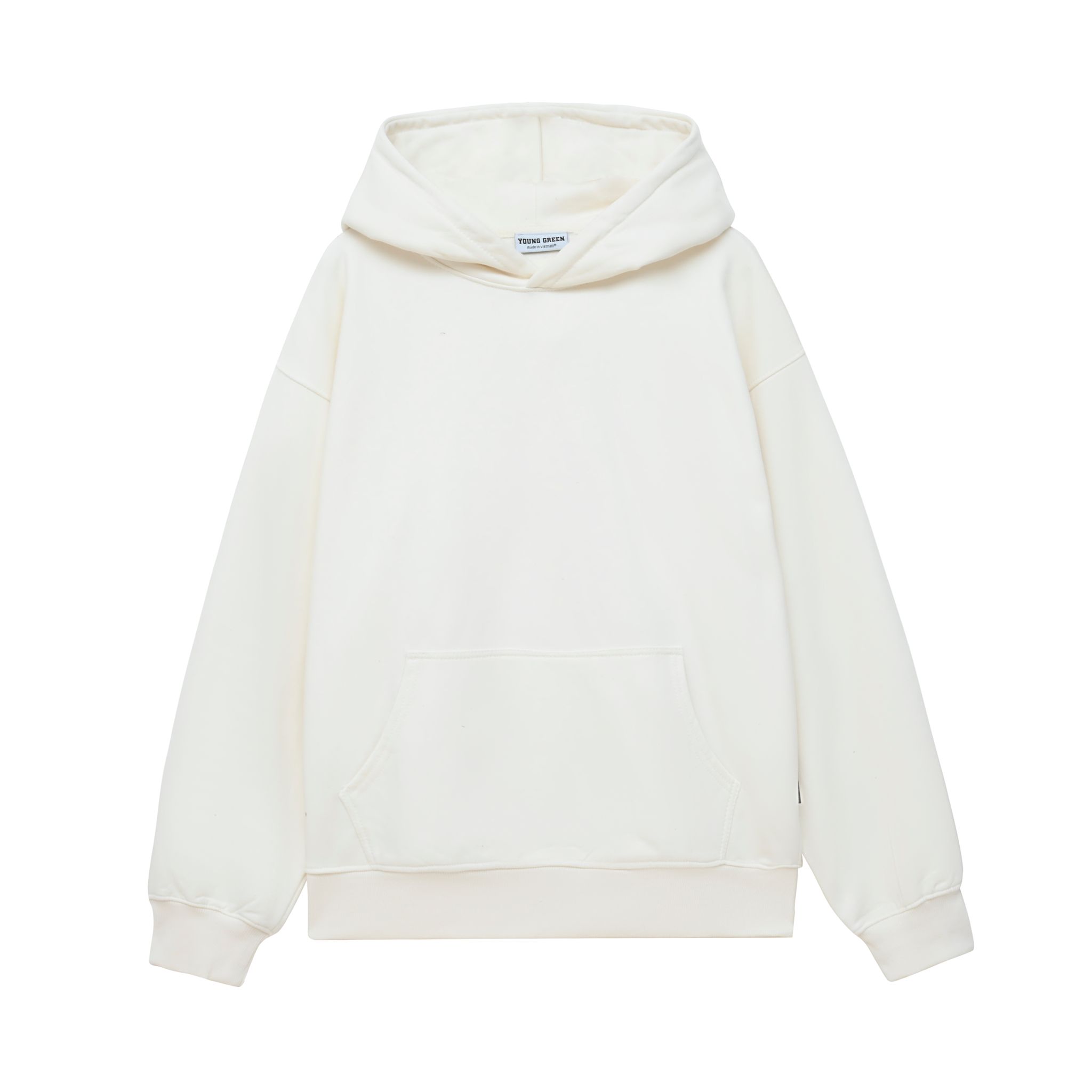 Áo hoodie young green basic