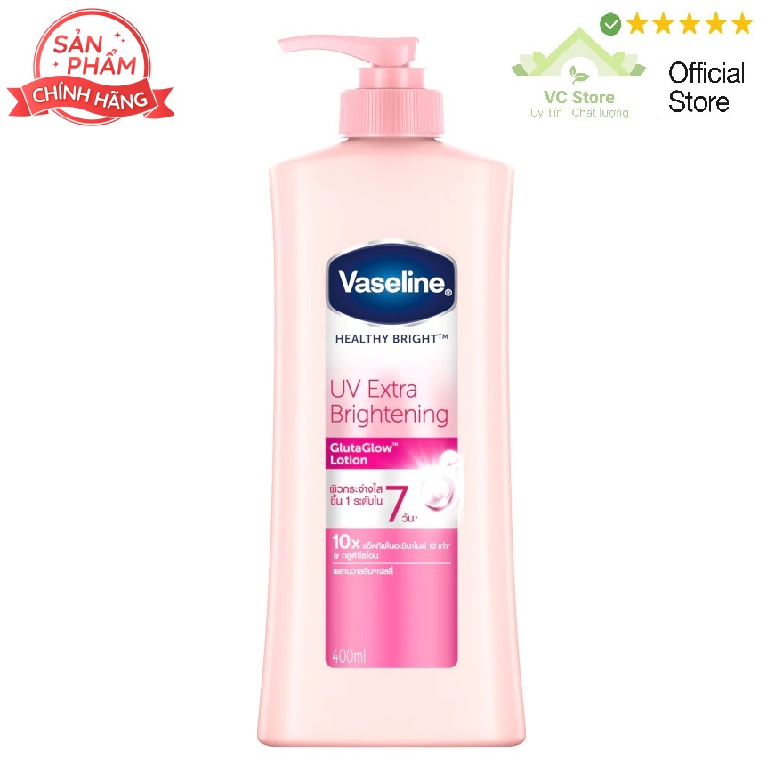 Sữa dưỡng thể vaseline 400ml uv lightening 10x thái lan - mẫu mới