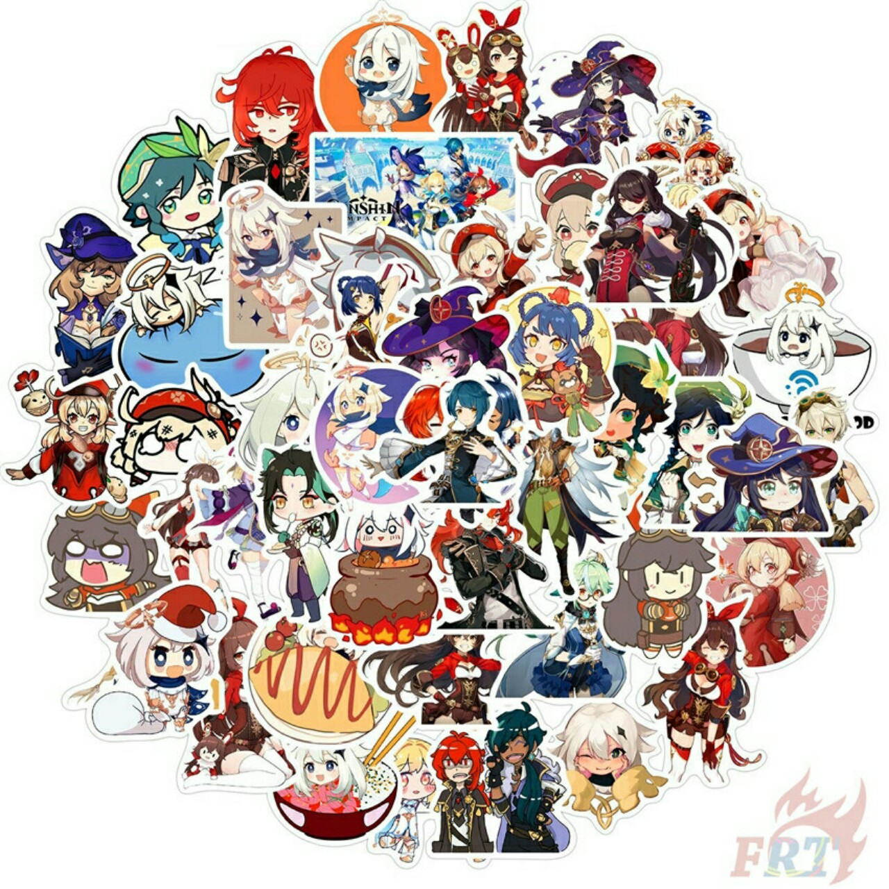 Sticker Genshin Impact (Combo 20-50 stickers)
