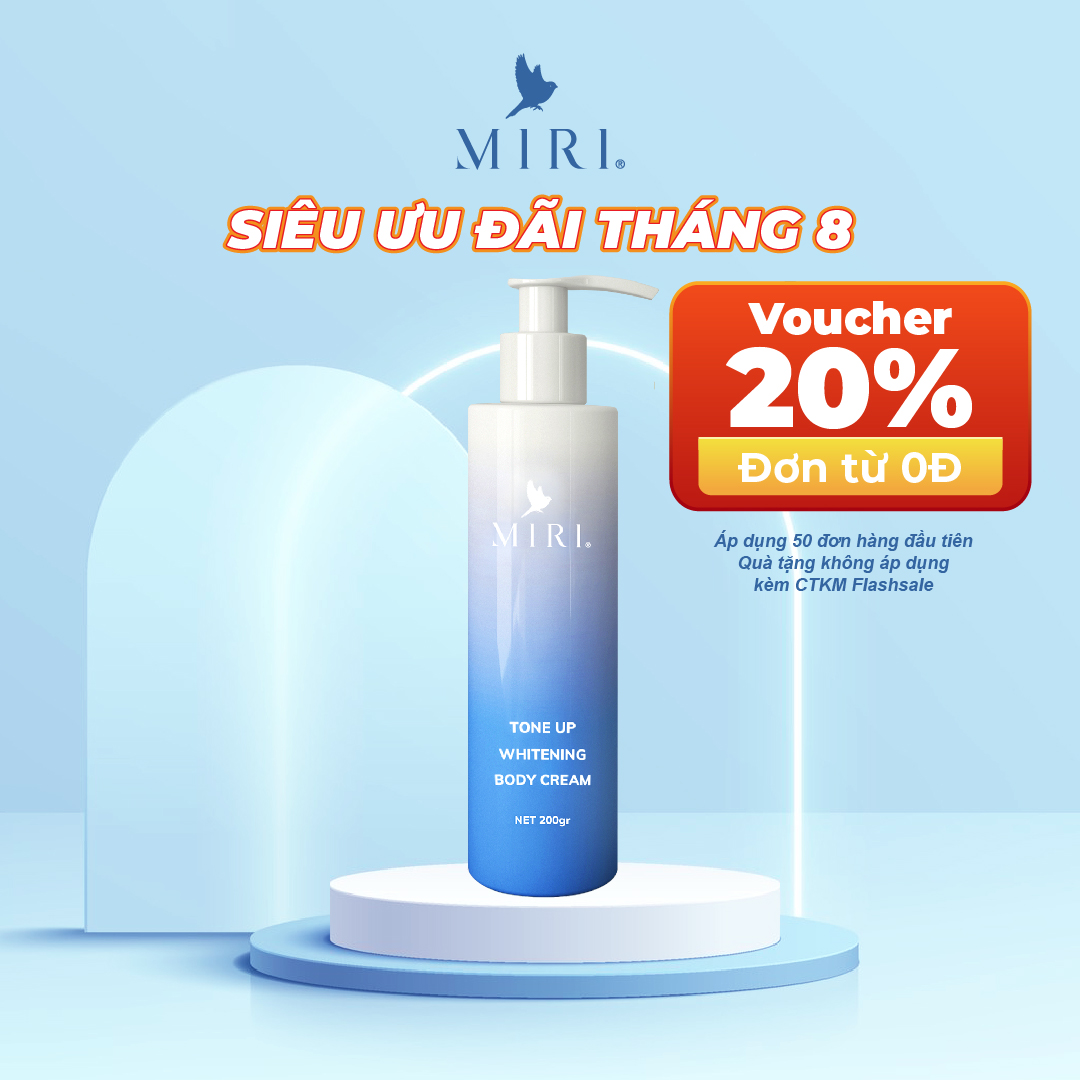 Kem ủ trắng nâng tông toàn thân - tone up whitening body cream miri