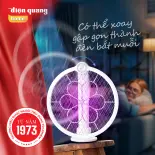 [Sản phẩm mới] Vợt Muỗi Tự Động EMR12 Kiêm Đèn bắt muỗi 3 trong 1 tự động sạc điện Gấp Gọn Vợt Bắt Muỗi Thông Minh. Pin 1200 mAh, Bảo Hành 12 tháng