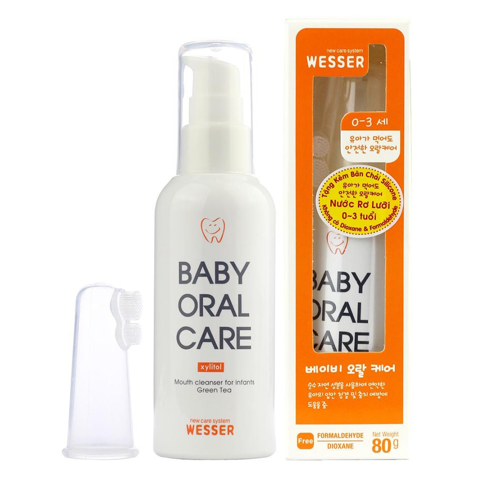 Nước rơ lưỡi em bé wesser nhập khẩu hàn quốc 80g