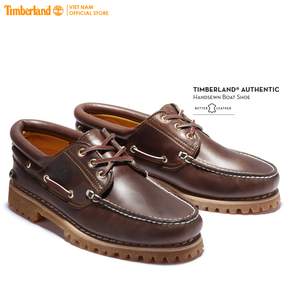 Timberland Men s Authentics 3 Eye Classic Md Brown Full Grain TB03000322