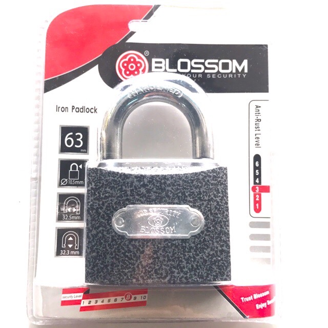 Ổ khoá bấm blossom 60mm chính hãng