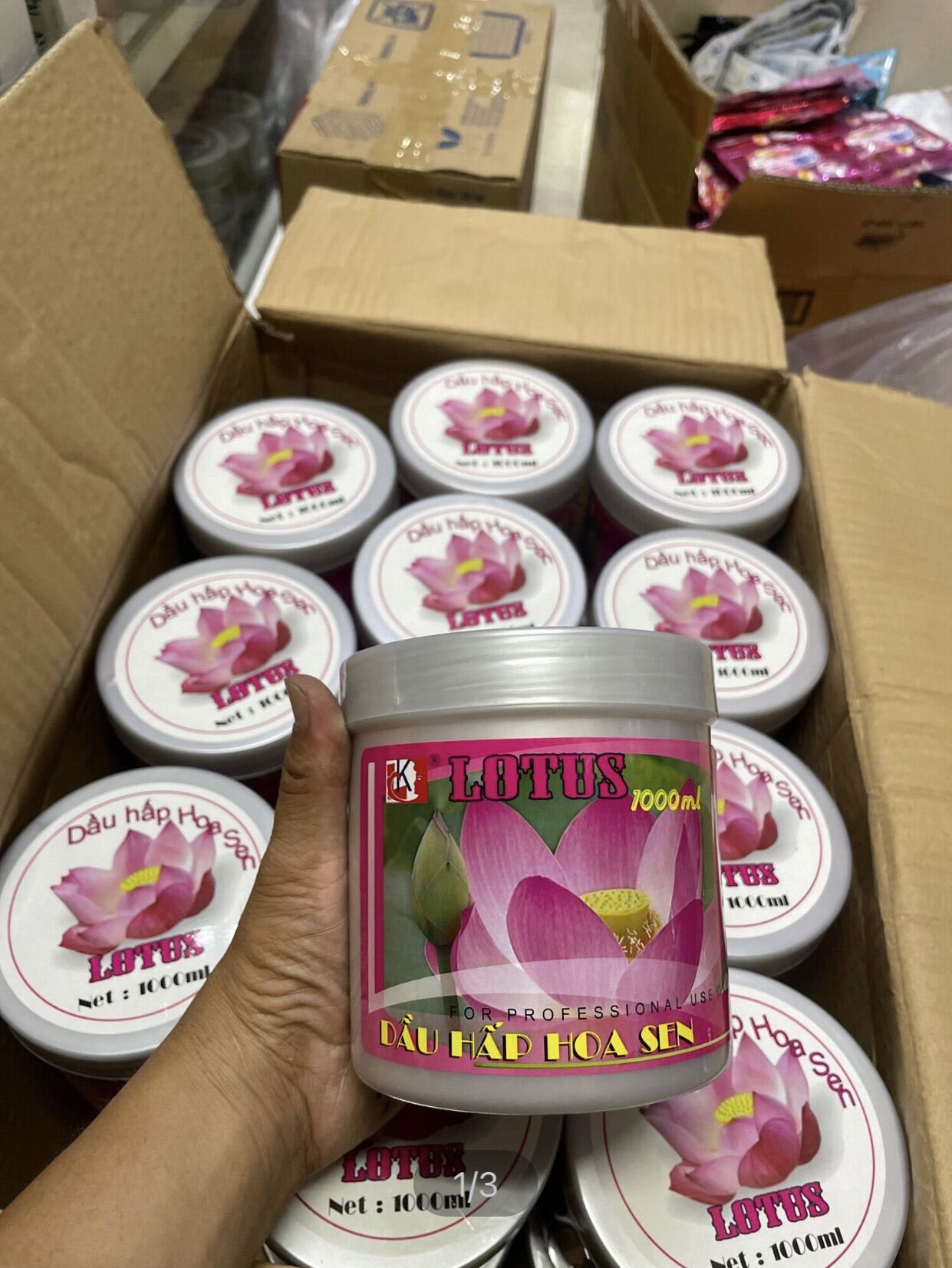 [Chỉ 7/3 Hoàn Tiền 15%]Hấp đâu ủ tóc Hoa Sen 1000ml - hấp dầu quốc dân siêu thơm