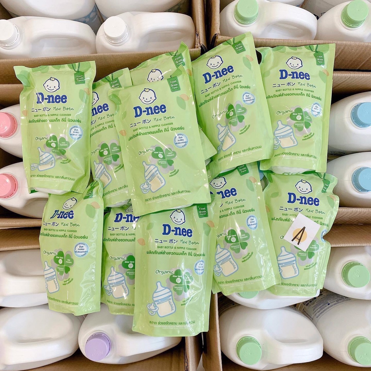 Nước súc bình sữa dnee thái lan túi 600ml