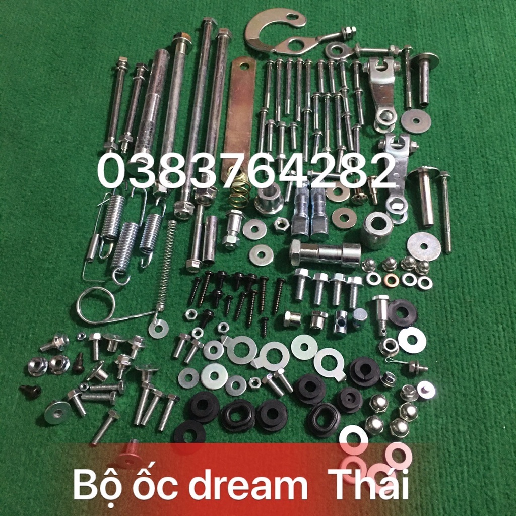 Bộ ốc xe Dream Thái sản xuất theo tiêu chuẩn ốc HONDA
