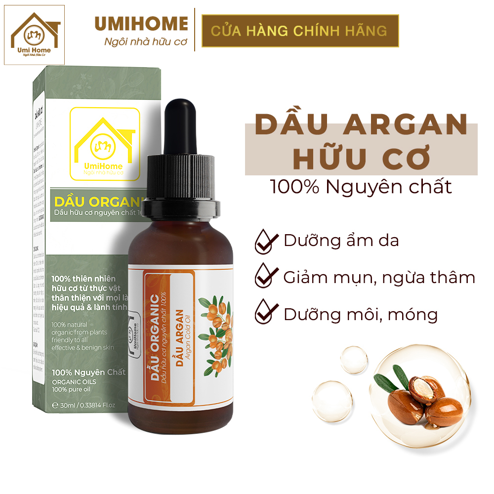 Dầu argan hữu cơ umihome nguyên chất | argan oil 100% organic 30ml