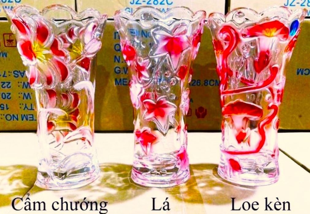 Lọ hoa thủy tinh cao cấp – Cao 30cm