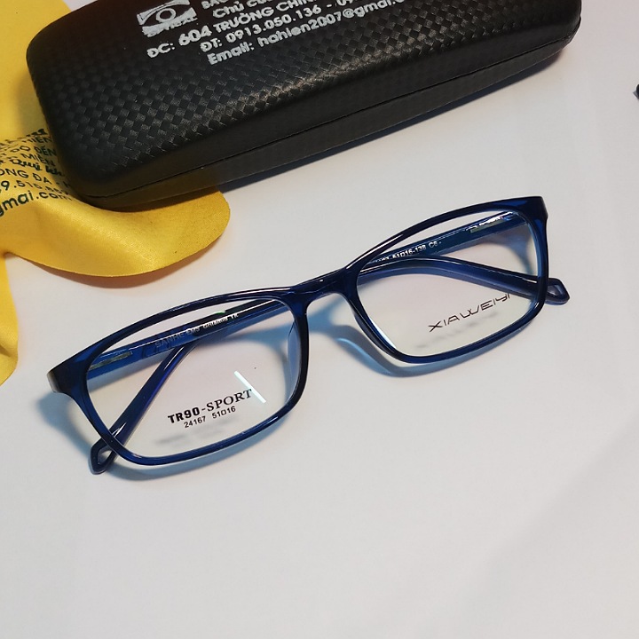 Gọng Nhựa Nam Nữ 24167 Dáng Bầu Nhỏ Hạn Chế Độ Dày Mắt Kính  (Nhận Cắt Kính Theo Đơn) - Kính Mắt Tiến Thành