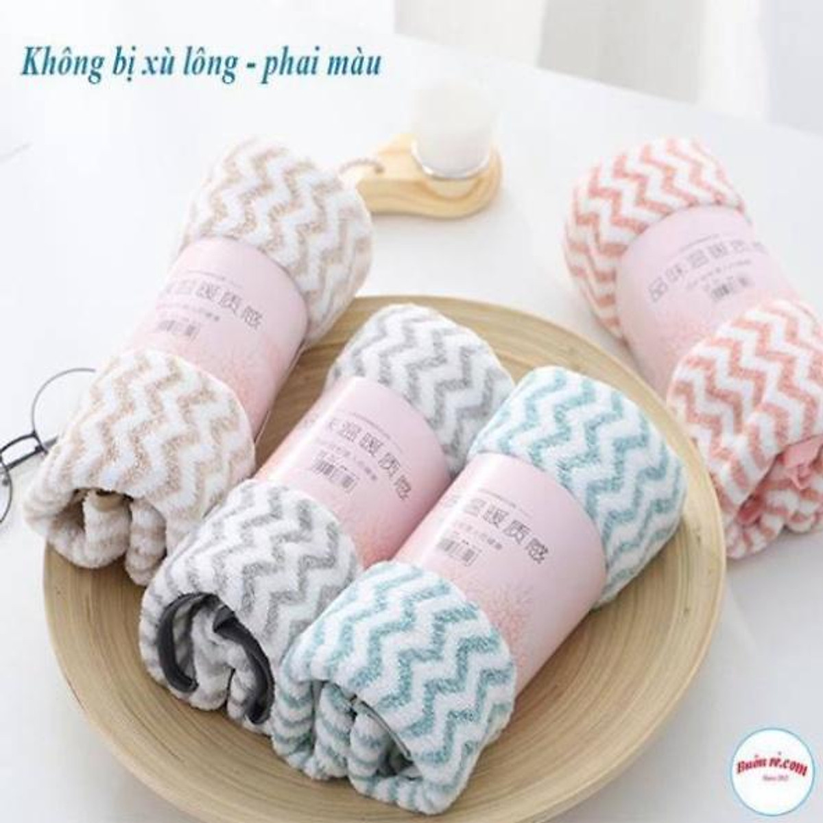 Khăn lau mặt Hàn Quốc chất lông cừu Cao Cấp size 35*75