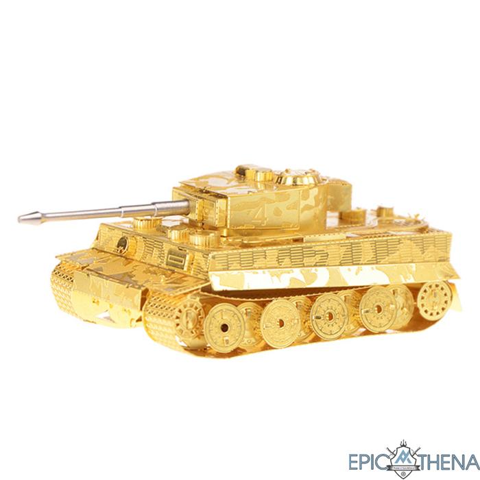 Mô hình lắp ráp kim loại 3d - xe tăng panzer iv gold