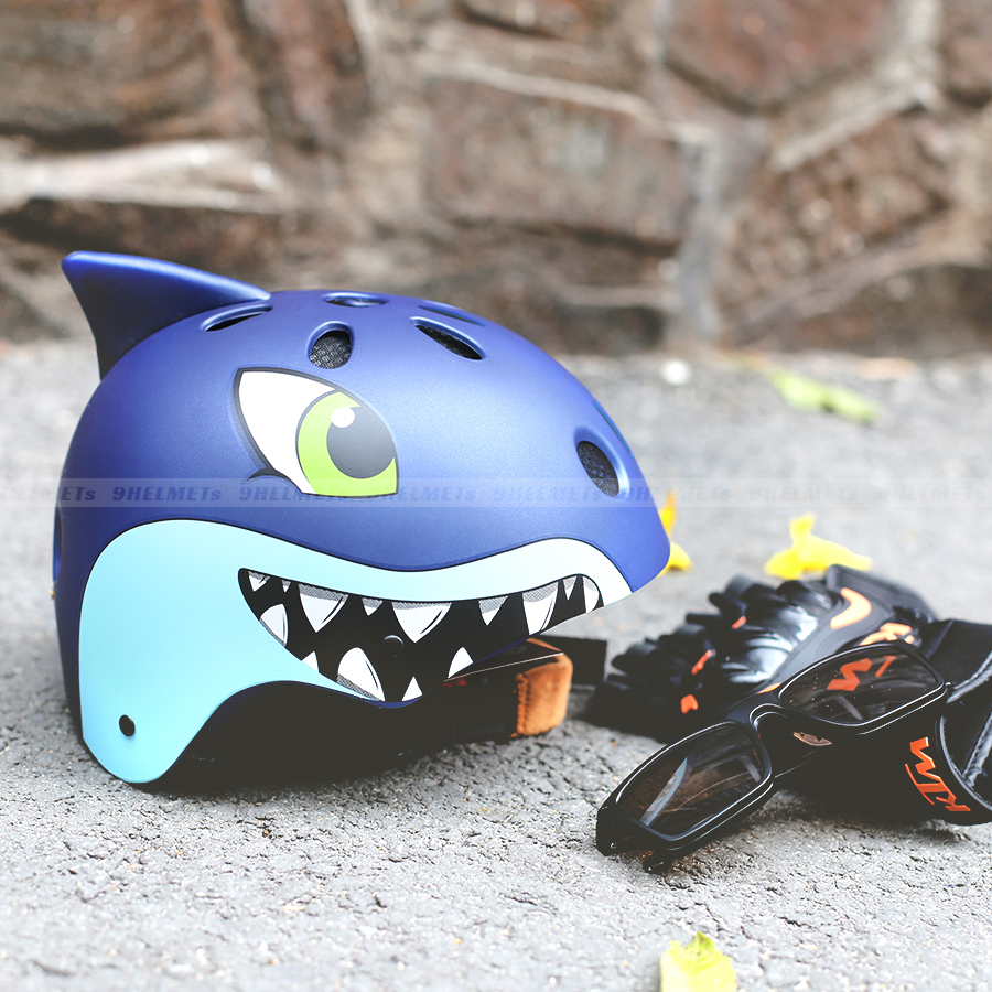 Mũ Bảo Hiểm Trẻ Em Cá Mập Cam