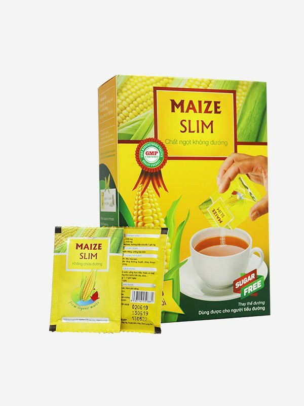 Combo 02 Hộp Đường bắp ăn kiêng MAIZE SLIM (01 hộp 50 gói 3g)