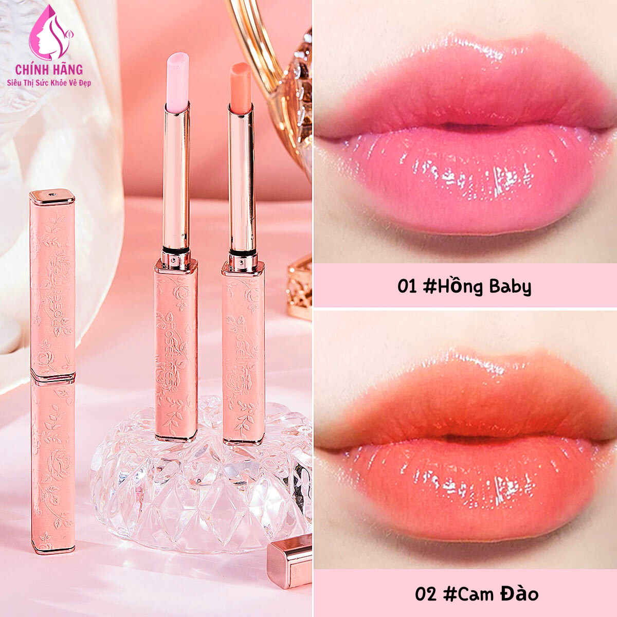 Son Dưỡng Bền Màu Không Trôi Dưỡng Ẩm Cho Môi Căng Mọng