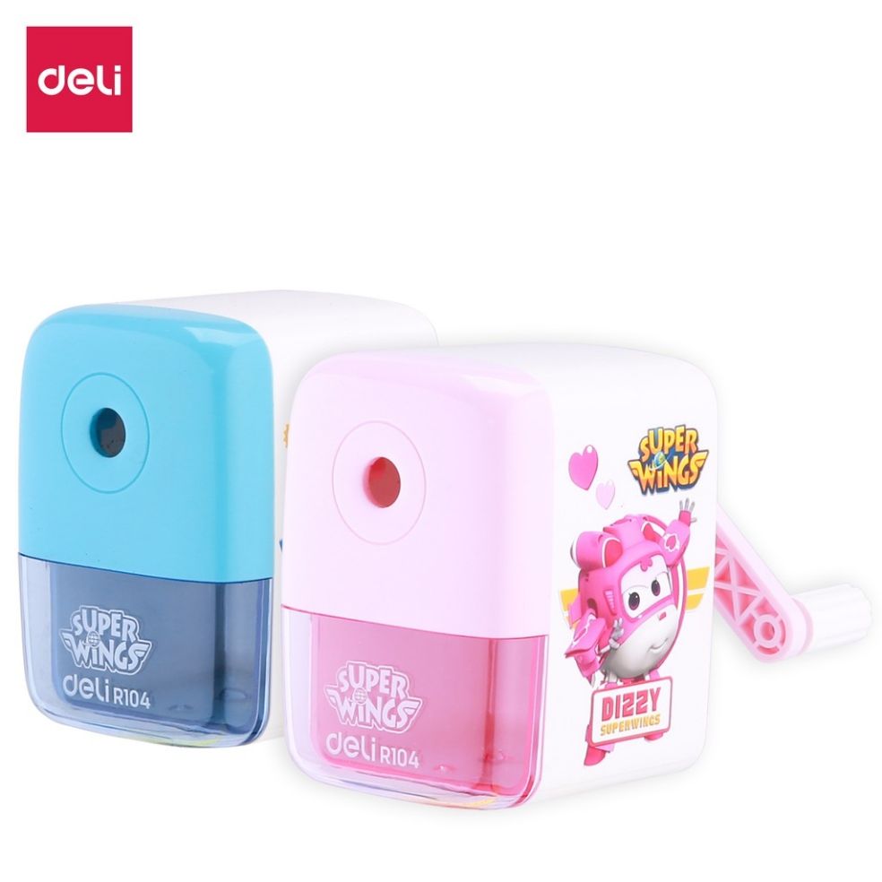 Gọt bút chì quay tay in hình super wing