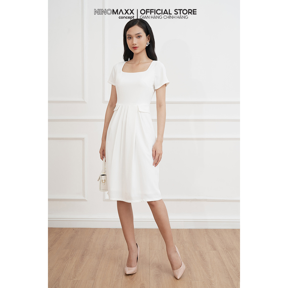 N&m club đầm nữ thời trang vải lụa sen 2110044