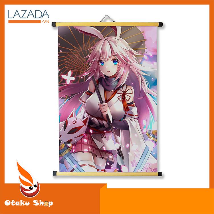 [HCM]Tranh Treo vải trang trí phòng 40x60cm hình Honkai Impact 3rd - Otaku shop