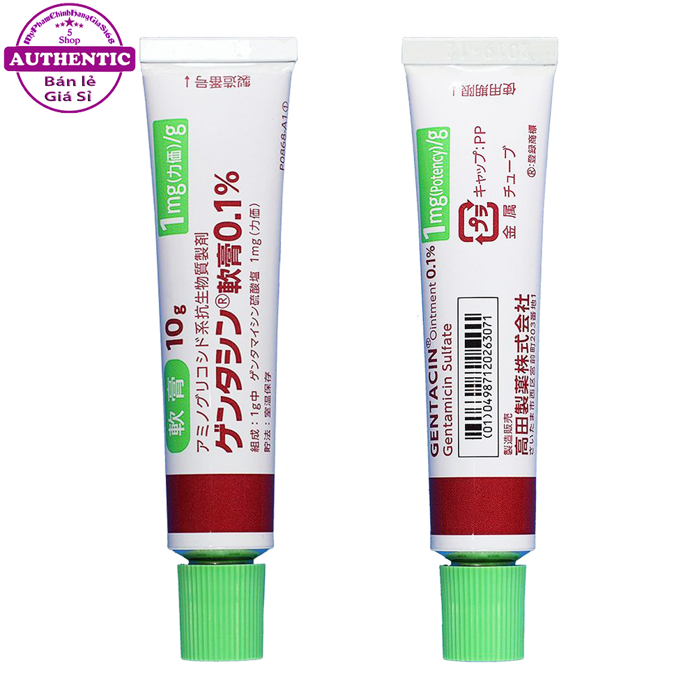 Kem mờ sẹo dạng gel gentacin oitment 0.1% nhật bản 10g