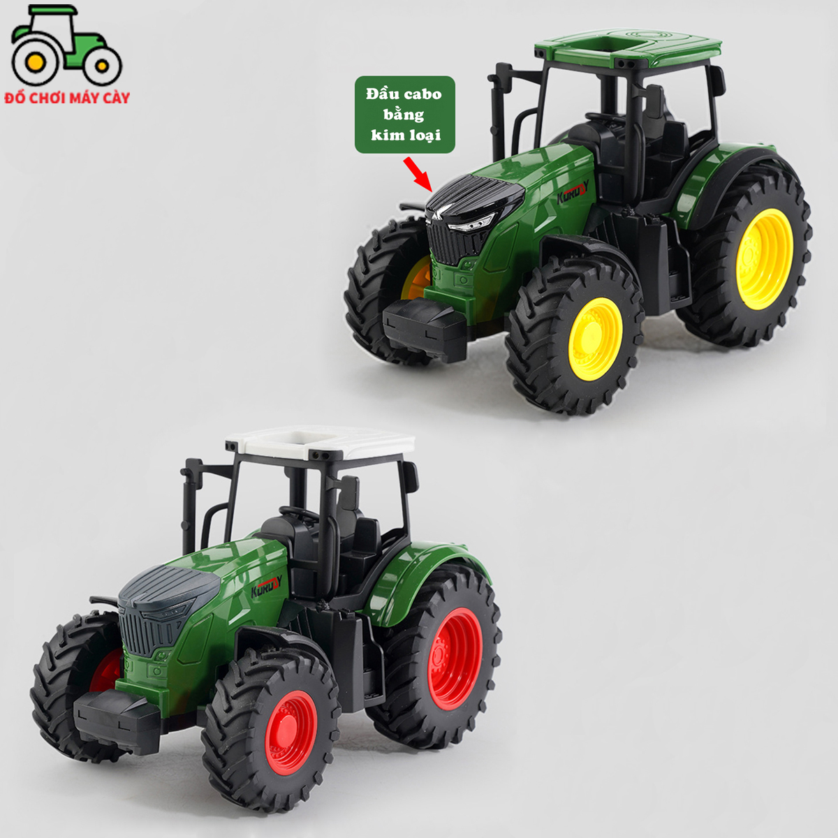Máy kéo 210 hp_bánh nhỏ – mô hình, xe máy cày đồ chơi, xe nông trại, mk14bn