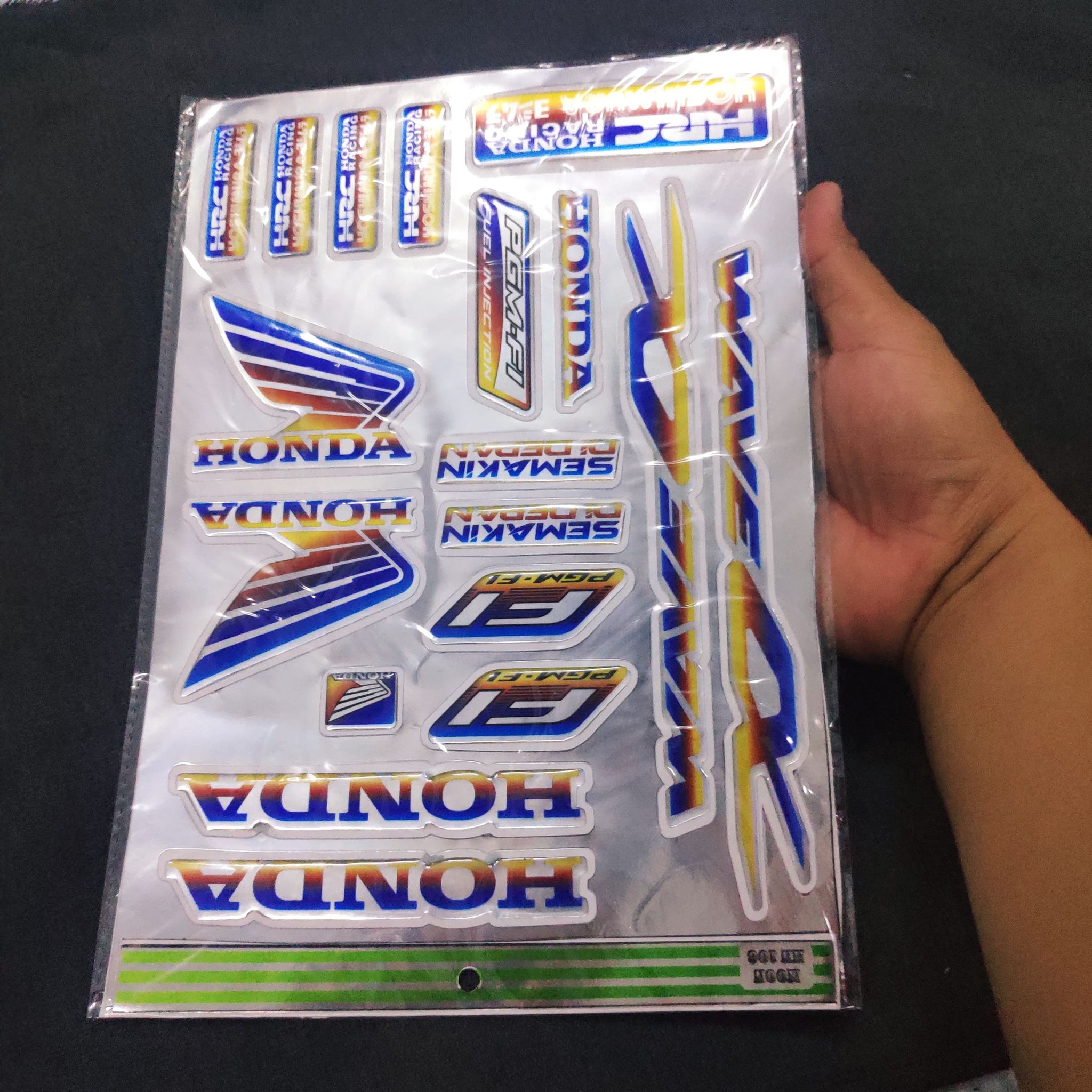 Tem dập nổi wave anpha trang trí xe cao cấp