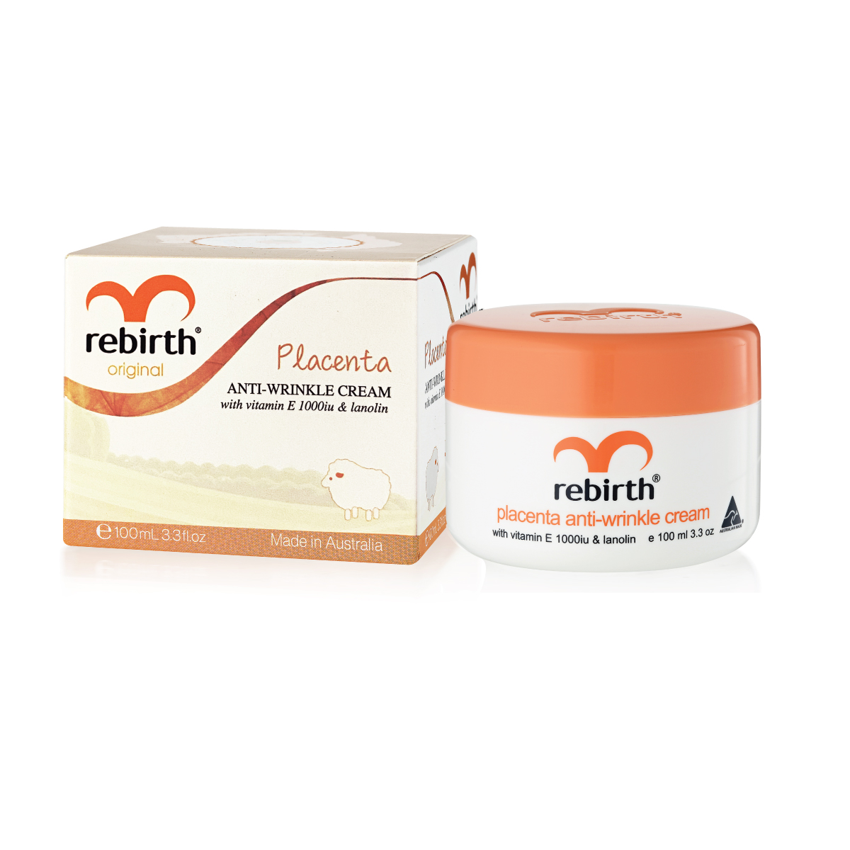 Kem dưỡng ẩm mờ nám, chống lão hoá nhau thai cừu Rebirth Placenta Anti-Wrinkle Cream (100ml)