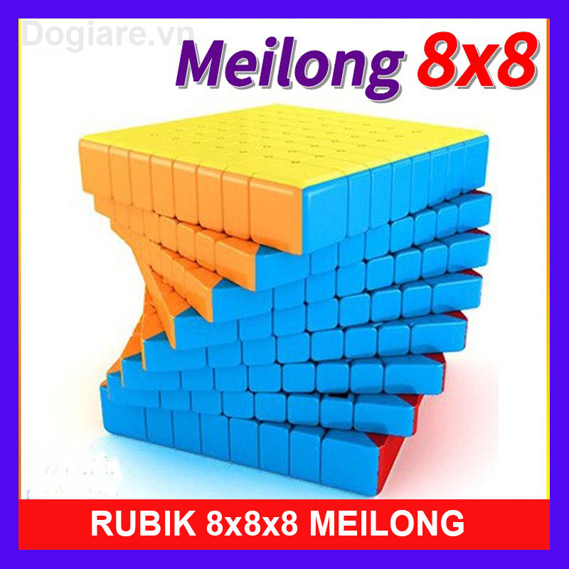Rubik 8x8 Đẹp, Xoay Trơn, Không Kẹt Rít, Độ Bền Cao. Đồ Chơi Thông Minh Rubik Viền Đen