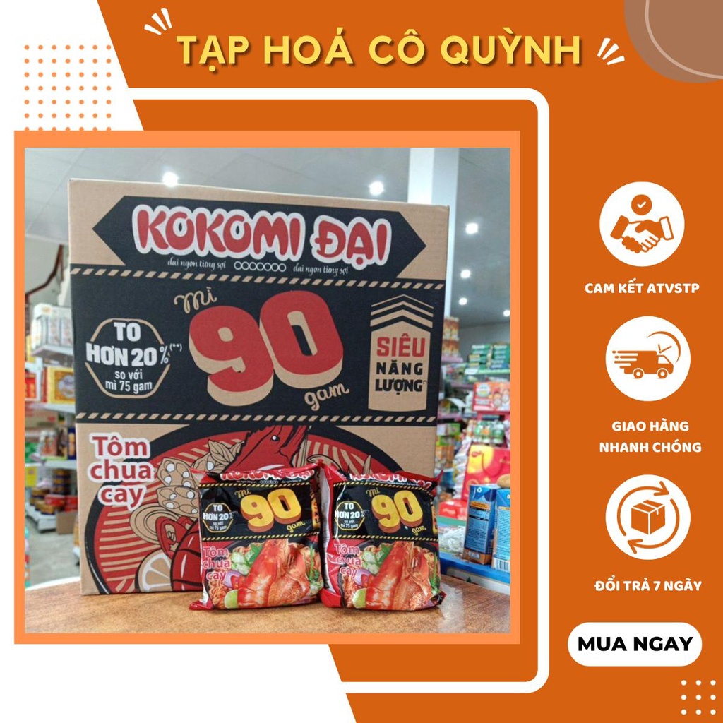 [ Tạp Hoá Cô Quỳnh ] Thùng mì tôm KOKOMI đại tôm chua cay