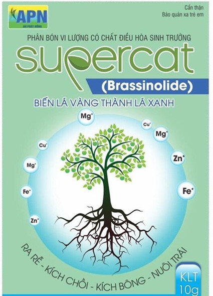 Điều hòa sinh trưởng SUPER CAT (gói 10g) - Tăng cường lực cho cây trồng, kích rễ, đâm chồi nhanh, phân hóa mầm hoa, chống phèn, mặn