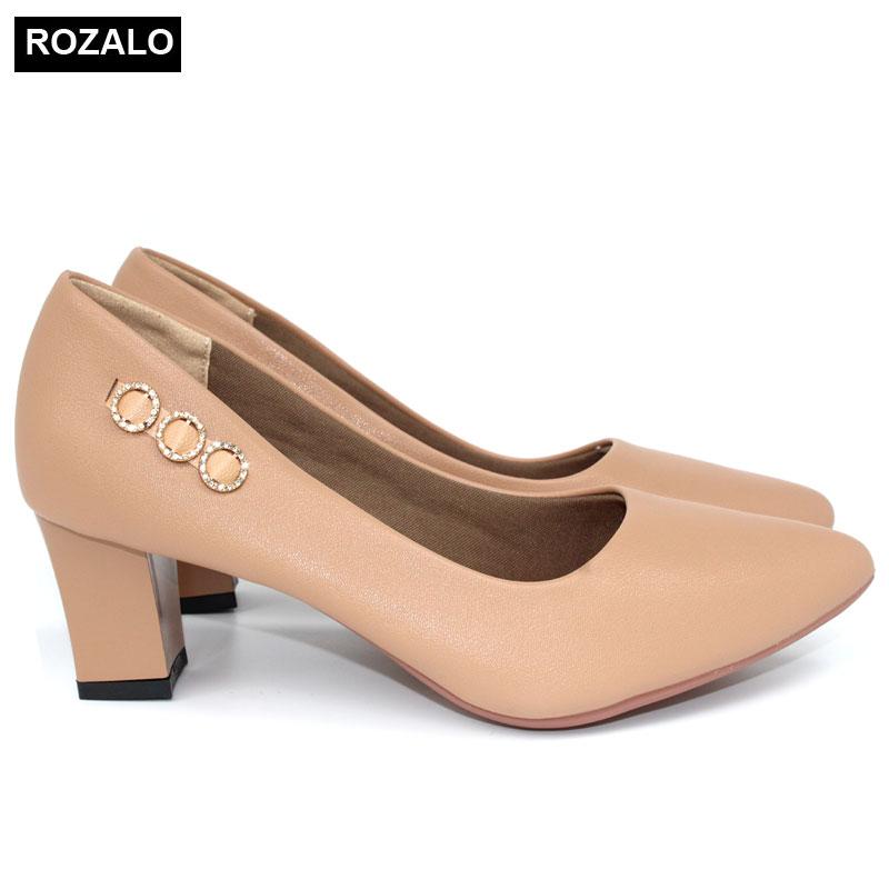 Giày cao gót vuông 5p rozalo r5630