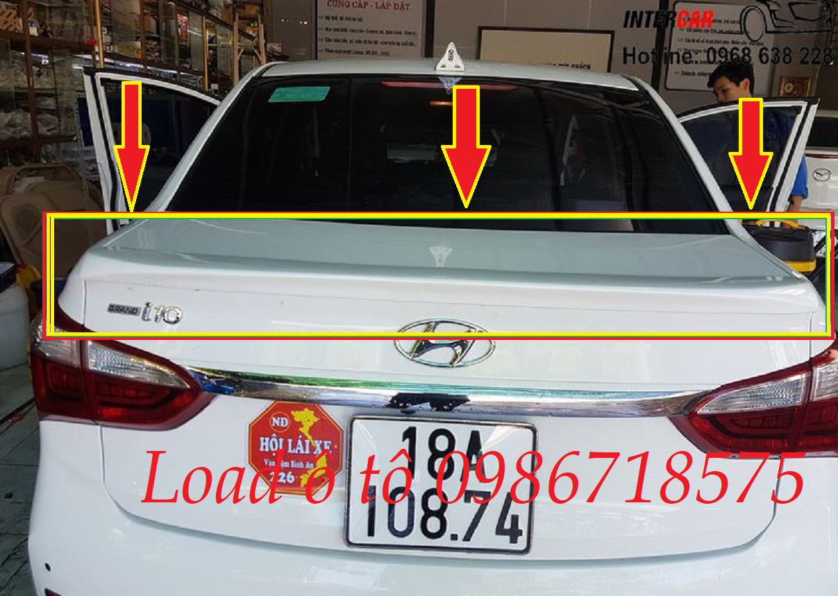 DECAL DÁN ĐUÔI XE I10 SEDAN PHONG CÁCH THỂ THAO