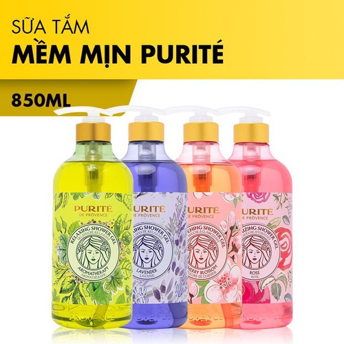 Sữa tắm mềm mịn purité 850ml