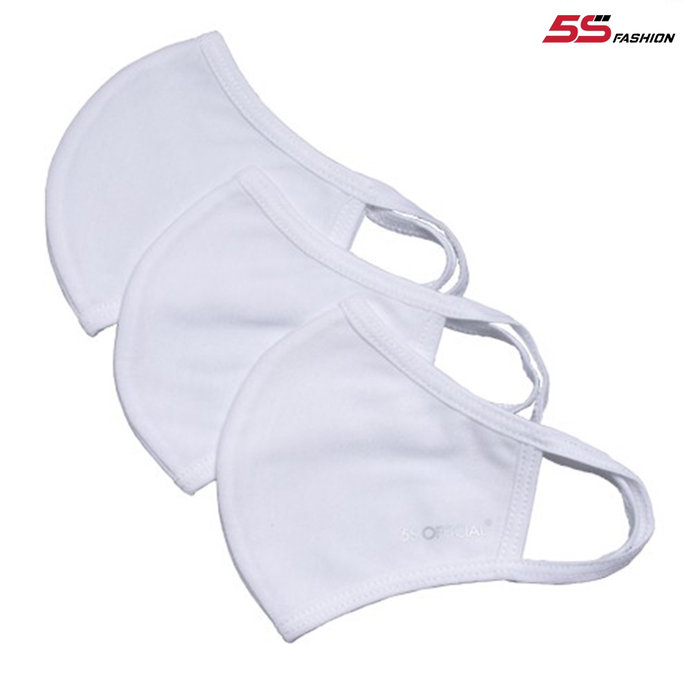 Khẩu trang vải cotton 2 lớp 5s chính hãng