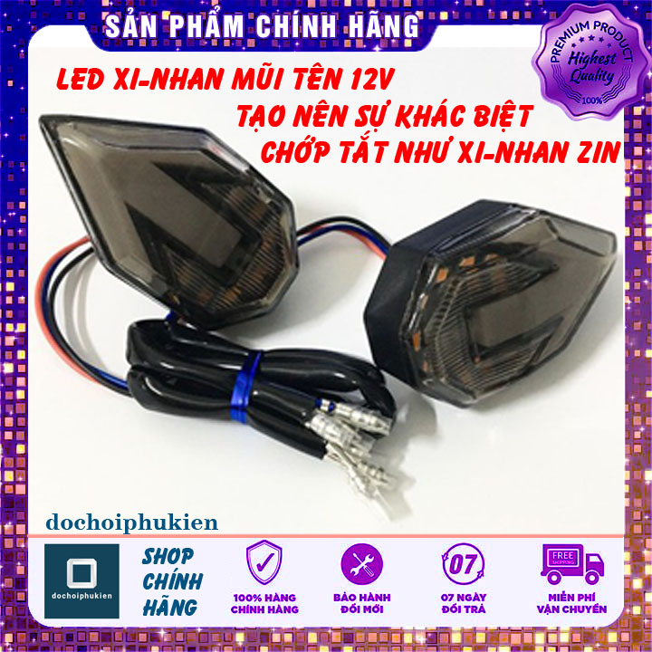 [HCM]đèn xi nhan mũi tên xe vario - winner X - led 12v xe - đồ chơi xe máy - trang trí xe máy