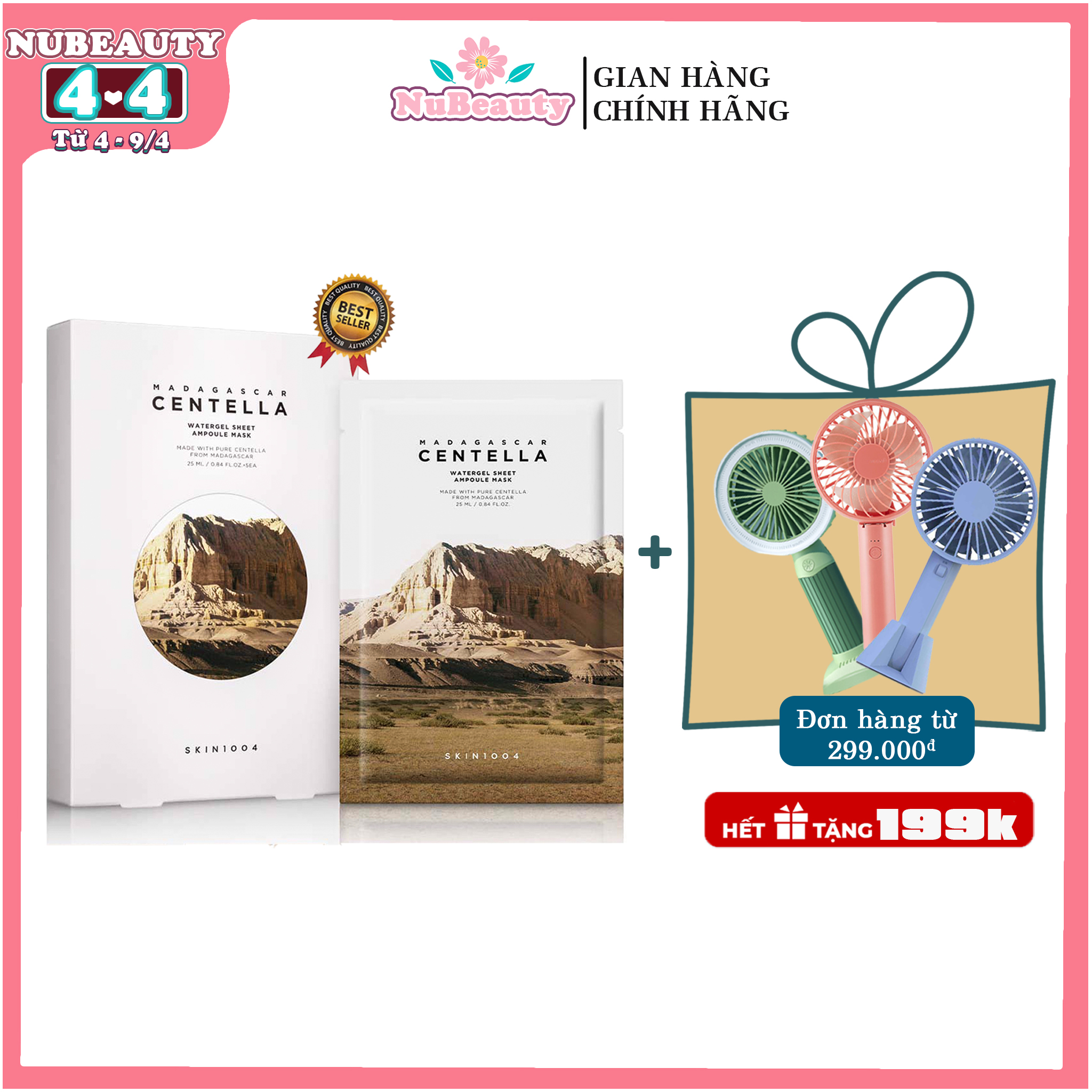 🌺 CHÍNH HÃNG 🌺 Mặt nạ giảm mụn chiết xuất rau má Skin1004 Madagascar Centella Watergel Sheet Ampoule Mask 25ml (mẫu mới)r 🌺 FREE SHIP TOÀN QUỐC 🌺