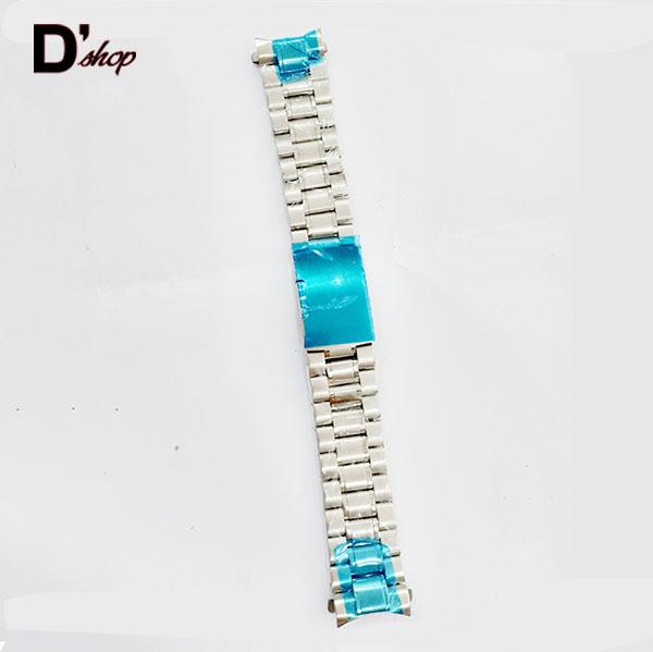 [DEAL HOT] Dây đồng hồ kim loại mắt đúc Tig size 22mm không gỉ MÀU TRẮNG cao cấp