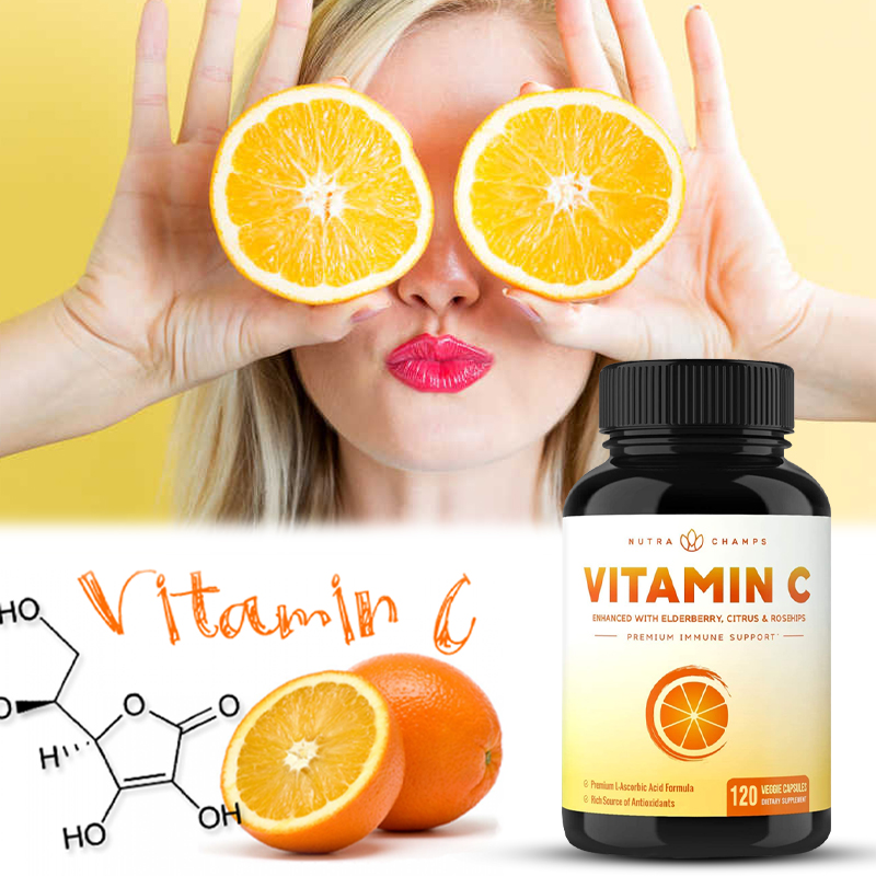 Viên nang Vitamin C - với Elderberry, Citrus & Rosehip