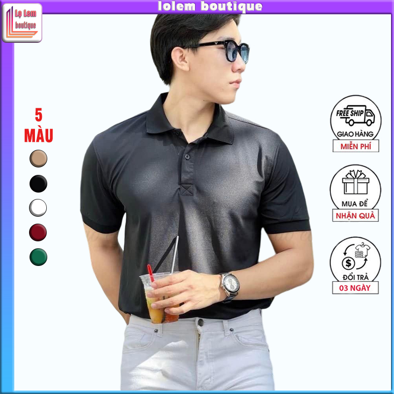 Áo thun nam có cổ cao cấp tay ngắn thun lạnh cá sấu Polo 02 - Lolem Boutique