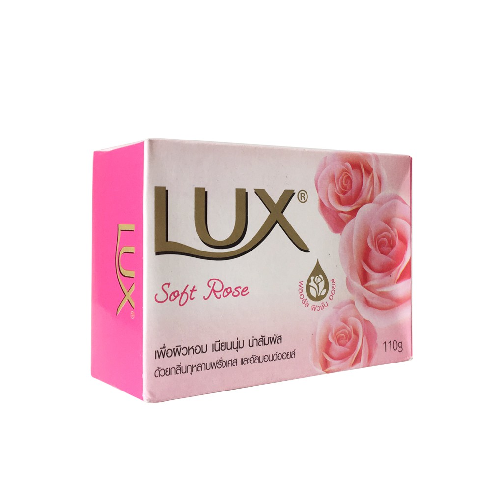 Xà Bông Lux Soft Rose 110gr Thái Lan Màu Hồng