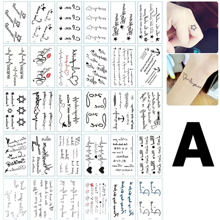 Set 30 miếng dán hình xăm