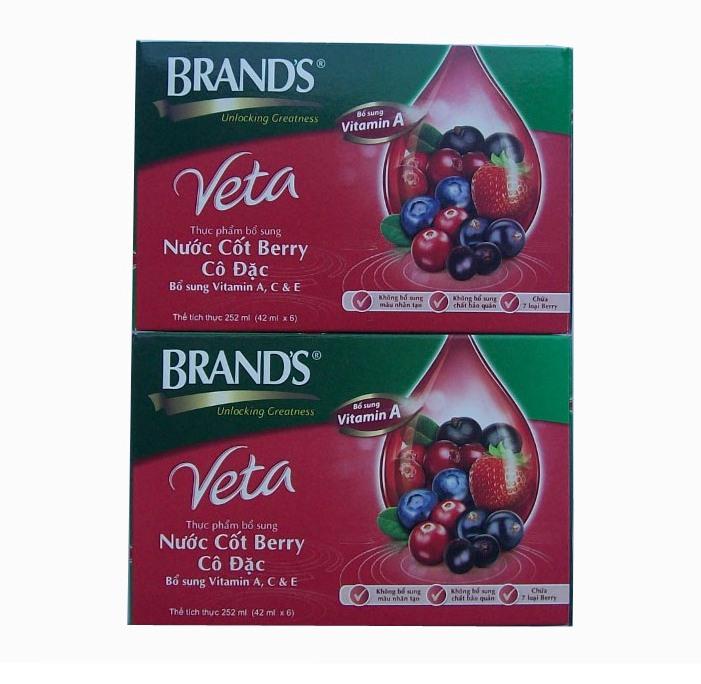 [HCM]Combo 2 hộp nước cốt Berry cô đặc Brands Veta 12 hũ 42ml từ Thái Lan- PP Sâm Yến 3A