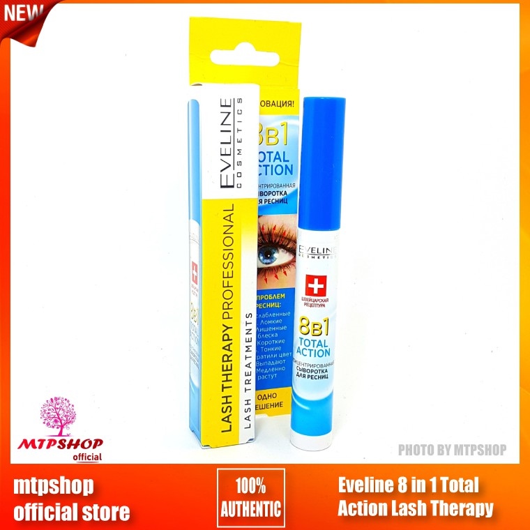 ♨▣  Huyết Thanh Dưỡng Mi Eveline 8 in 1 Total Action Lash Therapy Professional
