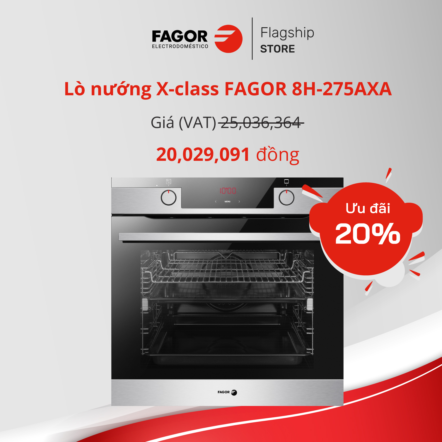 Lò nướng X-class FAGOR 8H-275AXA