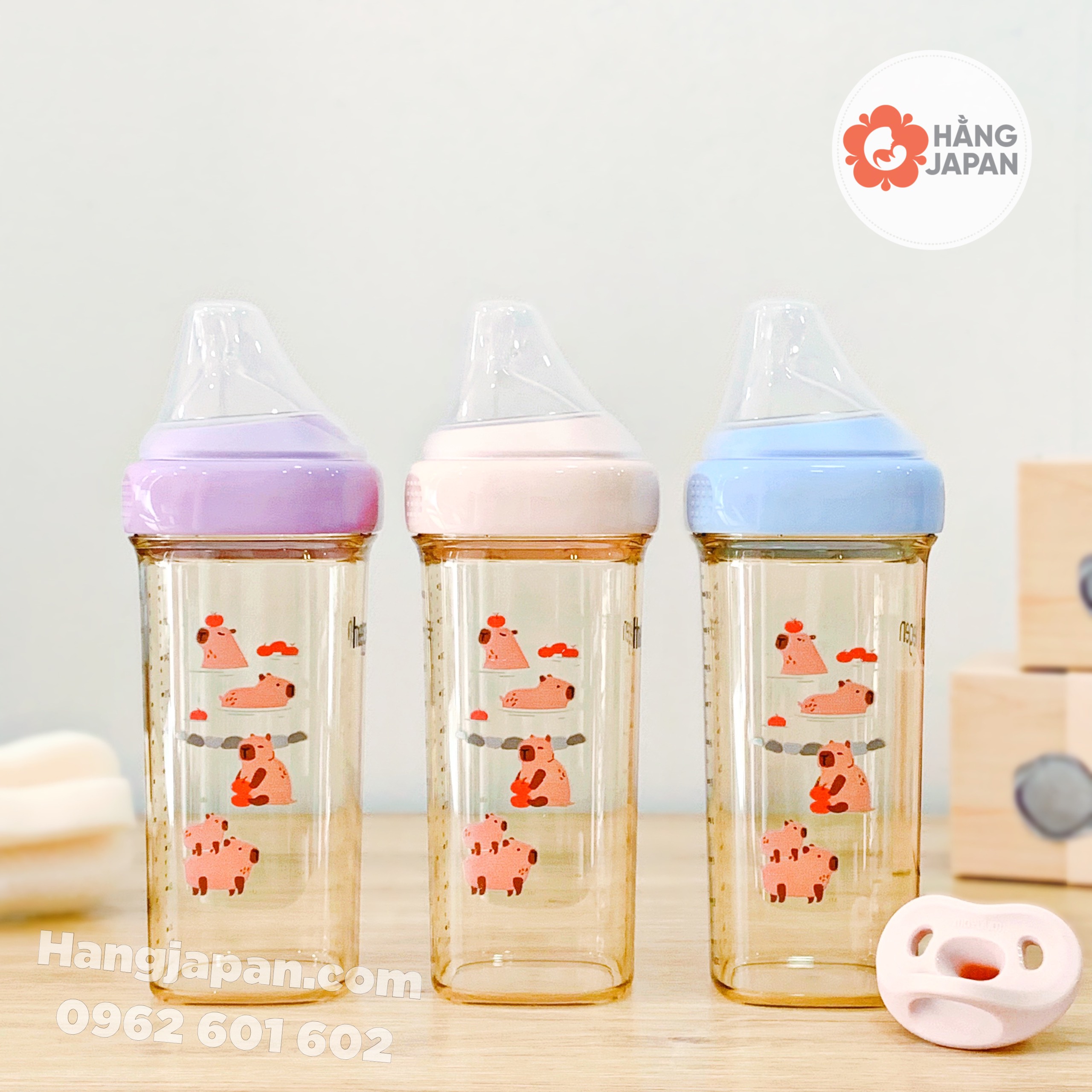 Bình sữa Hegen hình Cabybara - hàng XT/Limited