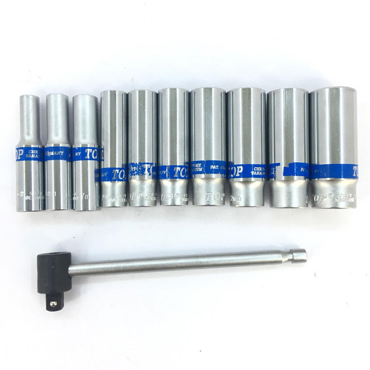 Bộ tuýp khẩu 11 chi tiết 1/4" dạng trượt 5-14mm top chính hãng