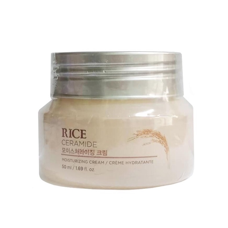 [Auth Date 2025] Kem lót dưỡng gạo sáng mịn da Rice Ceramide Moisturizing Cream The Face Shop (50ml) - SẢN PHẨM CHẤT LƯỢNG CAO, ĐƯỢC YÊU THÍCH SĂN ĐÓN TRÊN THỊ TRƯỜNG HIỆN NAY, HÀNG ĐẢM BẢO DÙNG SIÊU THÍCH MỜI KHÁCH YÊU TRẢI NGHIỆM.