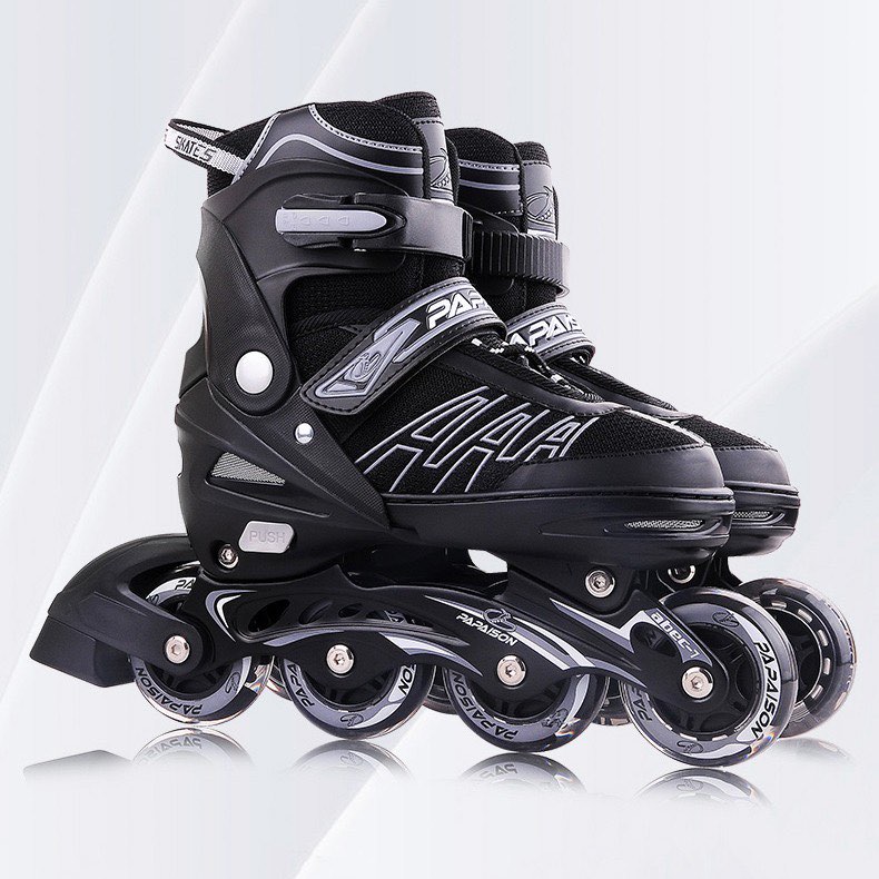 giày trượt patin 8 bánh cao su đặc Papaison patin điều chỉnh tăng giảm được size