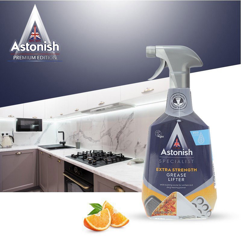 [HCM]Nước Lau Bếp  Astonish 750ml- Lau Sạch Dầu Mỡ Cho Gian Bếp. Sản xuất Anh QUốc