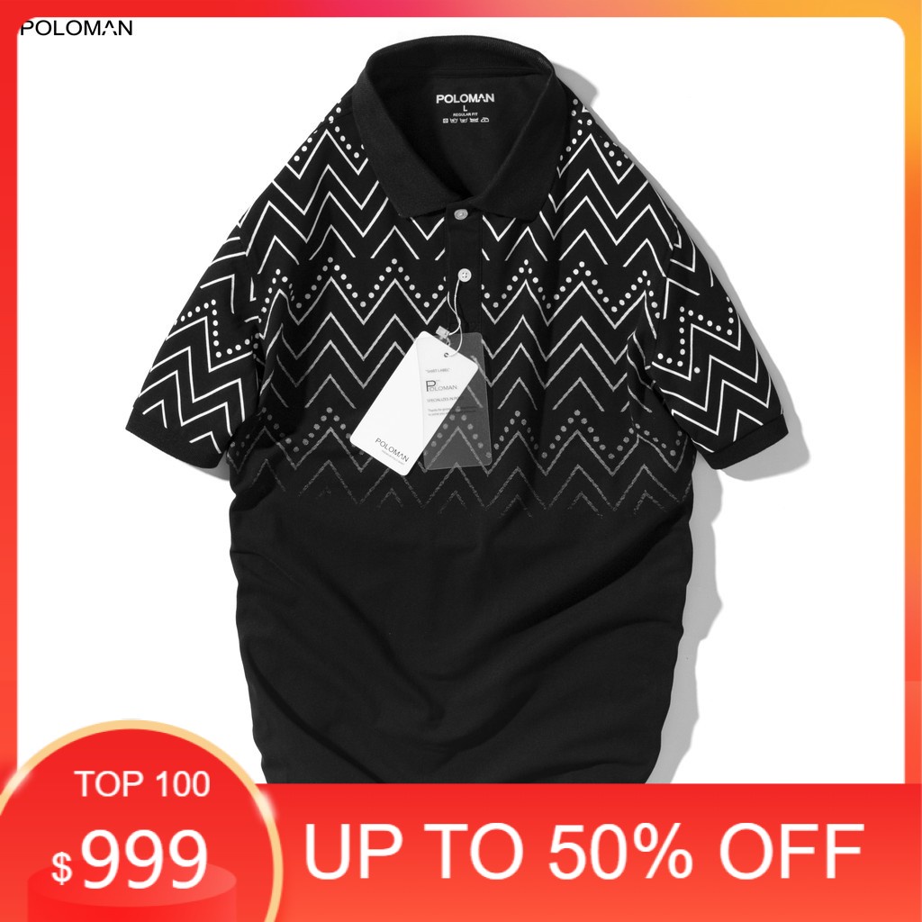 Áo thun nam polostar Áo thun Polo nam RITI in họa tiết, vải cá sấu Cotton xuất xịn,chuẩn form -