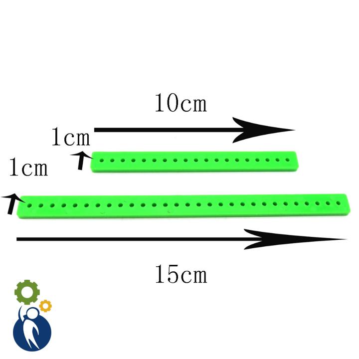 Bộ 3 thanh nhựa dẹp số 2 dài 10cm